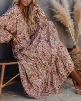 Saola - V-Neck Long Beach Dress